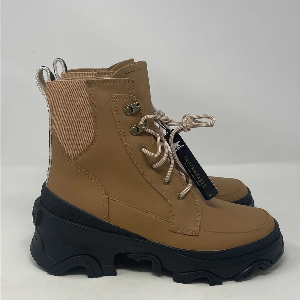 Sorel Brex Lace Up Leather Waterproof Brown Booties Women’s Size 8 - Picture 6 of 11
